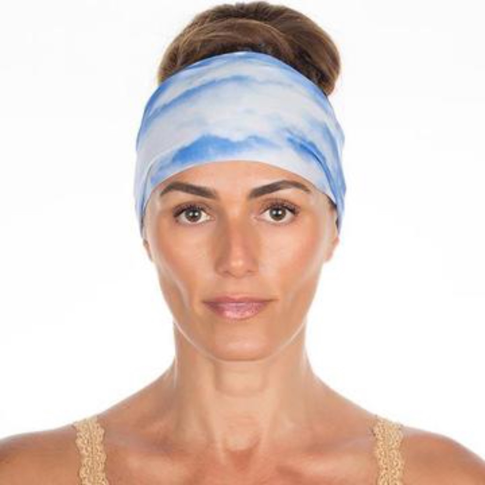 Blue Tie-Dye No Slip Headband BNWOT
